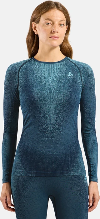 Odlo Blackcomb Baselayer Funktionsshirt langarm provincial blue (Damen)