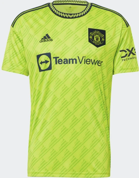 adidas Manchester United 2022/2023 Ausweichtrikot semi solar slime (Herren)