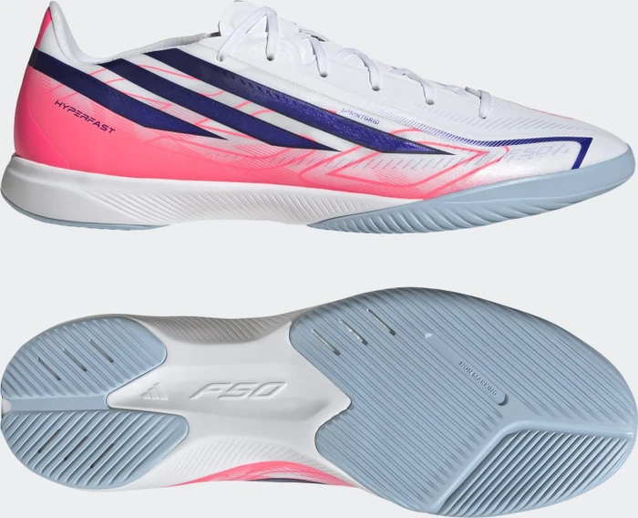 adidas F50 Hyperfast League cloud white/solar purple/solar turbo
