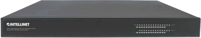 Intellinet AV Switch Rackmount Gigabit Smart Switch, 24x RJ-45, 2x SFP, 2x RJ-45/SFP, 425W PoE+