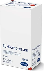 Hartmann ES-Kompressen steril 8-fach 17-fädig, 10 x 20cm, 50 Stück