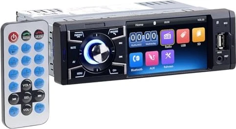 Creasono MP3-Autoradio mit TFT-Farbdisplay, Bluetooth, Freisprecher