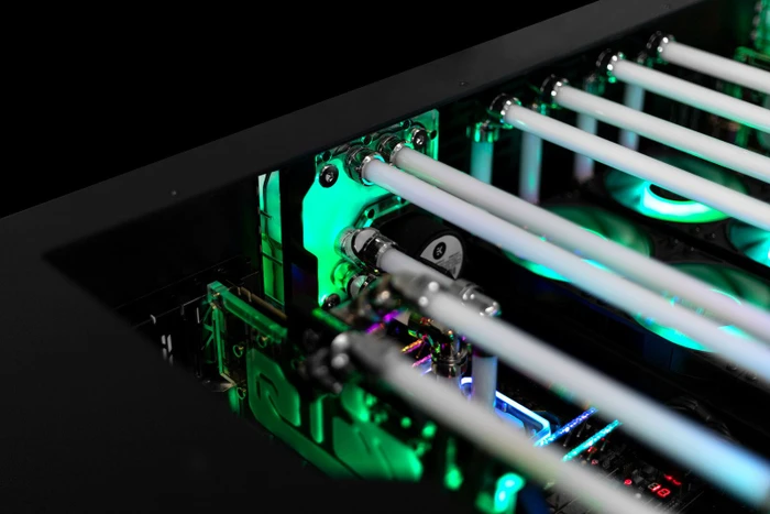 EK Water Blocks Quantum Line EK-Quantum Reflection Uni 140 D5 PWM D-RGB, Verteilerplatte mit Pumpe, Acryl