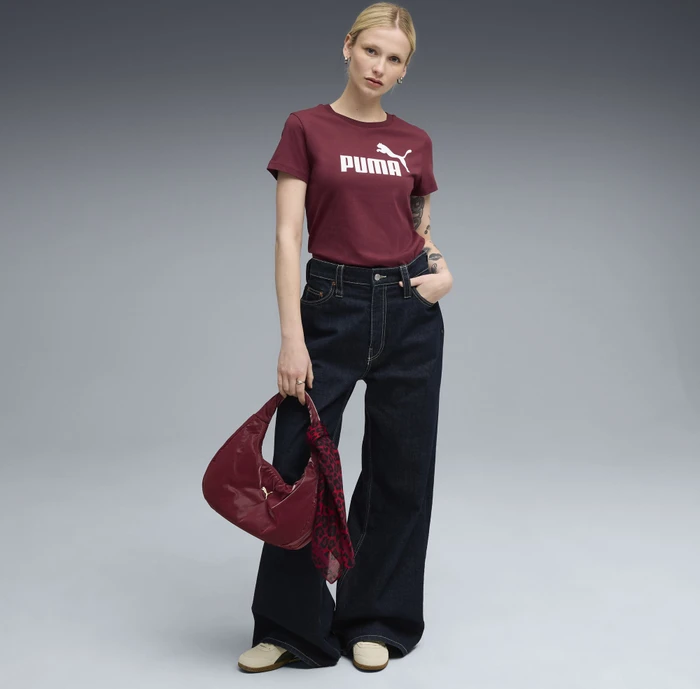 Puma ESS No. 1 Logo T-Shirt kurzarm ruby shimmer