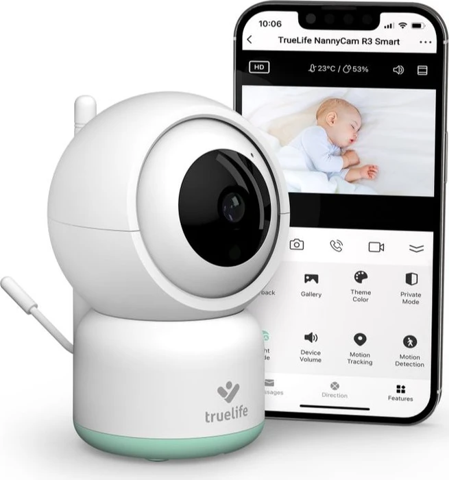TrueLife NannyCam R3 Smart Baby-Kamera via WiFi