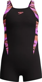 Speedo HyperBoom Splice Legsuit Badeanzug schwarz/rosa (Junior)