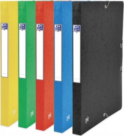 Oxford Top File+ Sammelbox, 25mm, A4, farbig sortiert, 5er-Set