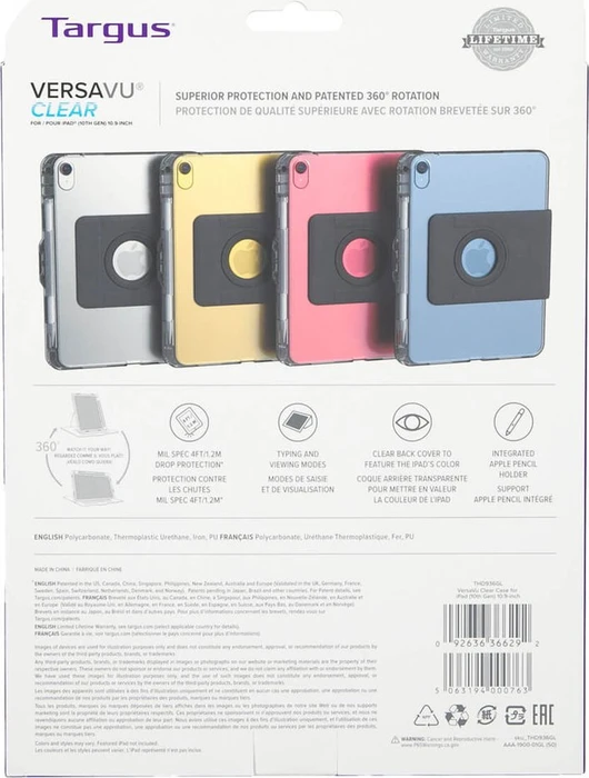 Targus VersaVu Klarsichthülle für iPad (10. Generation)