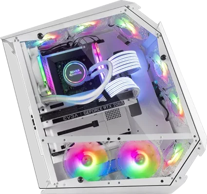 Mars Gaming MC51 Black, Glasfenster