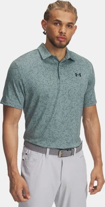 Under Armour Playoff 3.0 Poloshirt kurzarm serpentine/jasper blue/midnight navy (Herren)