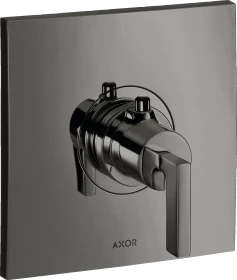 Hansgrohe Axor Citterio Thermostat HighFlow Unterputz mit Hebelgriff polished black chrome