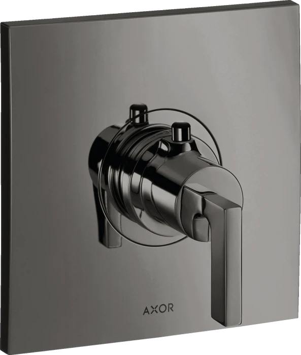 Hansgrohe Axor Citterio Thermostat HighFlow Unterputz mit Hebelgriff polished black chrome