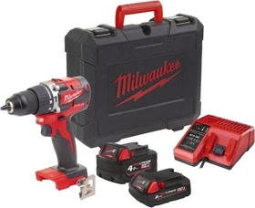 Milwaukee M18 BLPDRC-402C Akku-Schlagbohrschrauber inkl. Koffer + 2 Akkus 4.0Ah