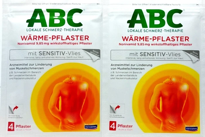 ABC Wärme-Pflaster, 4 Stück