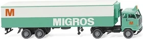 Wiking Klassik Edition Kühlkoffersattelzug (Volvo F89) Migros