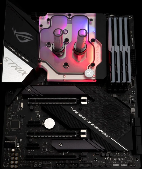 EK Water Blocks Quantum Line EK-Quantum Momentum ROG Strix X570-E D-RGB Monoblock, Nickel, Acryl