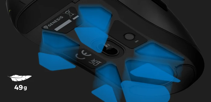 Genesis Krypton 660 Ultra-Lightweight Gaming Mouse schwarz, USB
