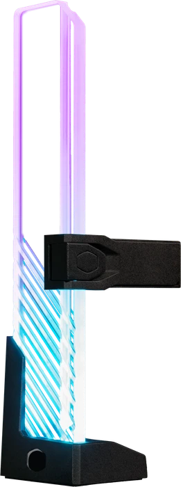 Cooler Master ARGB GPU Support Bracket, transparent/schwarz, Grafikkarten-Halterung 1-fach