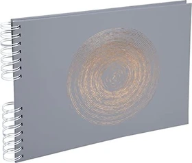 Exacompta Spiralalbum, 32x22cm, 50 Seiten, Ellipse grau