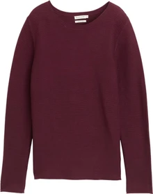 Tom Tailor Rundhalsausschnitt Strickpullover bordeaux red (Damen)
