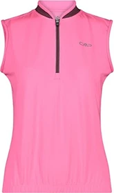 CMP Bike Half Zip Trikot ärmellos rosa fluo (Damen)