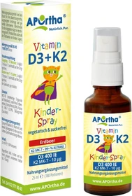 APOrtha Kinder-Spray Vitamin D3 400 IE + Vitamin K2, 25ml