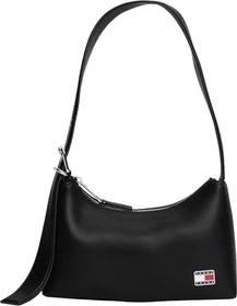 Tommy Hilfiger Logo-Emblem Schultertasche schwarz