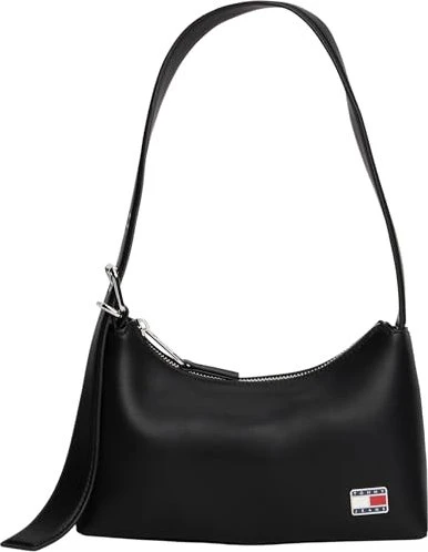Tommy Hilfiger Logo-Emblem Schultertasche schwarz