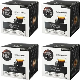 Nestlé Nescafe Dolce Gusto Espresso Intenso Kaffeekapseln, 64 Stück (4x 16 Stück)