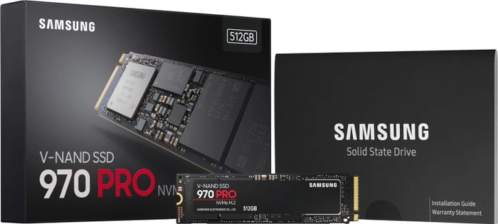 Samsung SSD 970 PRO 512GB, 512B, M.2 2280 / M-Key / PCIe 3.0 x4