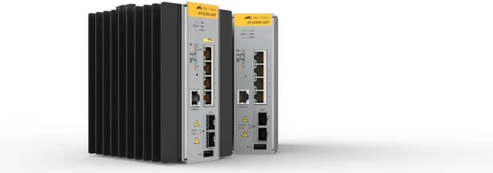 Allied Telesis IE200 Industrial Railmount Managed Switch, 4x RJ-45, 2x SFP, 120W PoE+