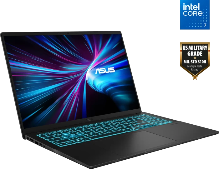 ASUS V16 V3607VH-RP010, schwarz, Core 7 240H, 16GB RAM, 1TB SSD, GeForce RTX 5050, DE