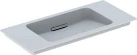 Geberit ONE Möbelwaschtisch Abgang horizontal, verkürzte Ausladung 90cm, weiß glänzend (Blende)