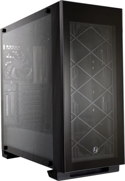 Lian Li Alpha 330X schwarz, Glasfenster