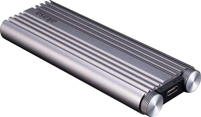 Akasa M.2 PCIe NVMe SSD to USB 3.2 Gen 2x2 Aluminium Enclosure, USB-C 3.2