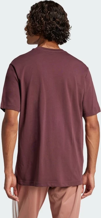 adidas Essentials Big Logo T-Shirt kurzarm aurora ruby/brown (Herren)