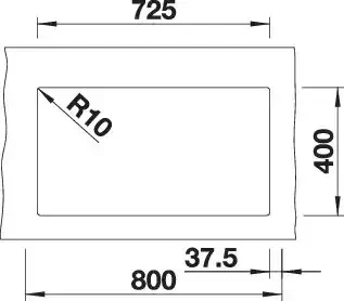 Blanco Subline 350/350-U Unterbau Doppelspüle anthrazit