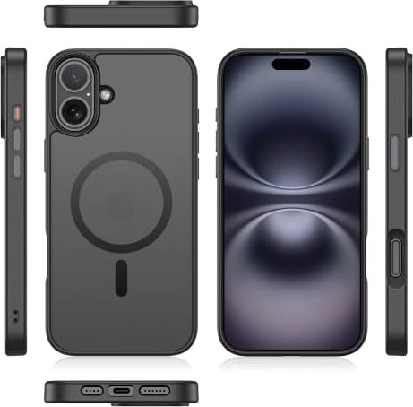 Nevox StyleShell Invisio MagSafe für Apple iPhone 16 schwarz/transparent