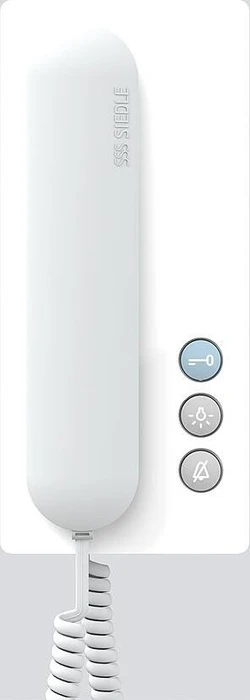 Siedle BTS 850-02 WH/W Bus-Telefon Standard Hochglanz weiß/weiß, Innenstation