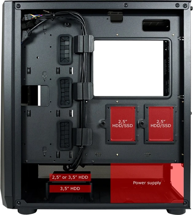LC-Power Gaming 900B Lumaxx Gloom, Glasfenster