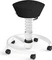 Aeris Swopper New Edition Bürohocker mit Rollen, Feder Standard, Gestell Alu weiß, Bezug Mikrofaser Comfort schwarz Vorschaubild