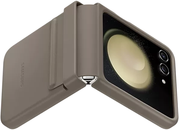Samsung Flap Eco-Leather Case für Galaxy Z Flip 5 Etoupe