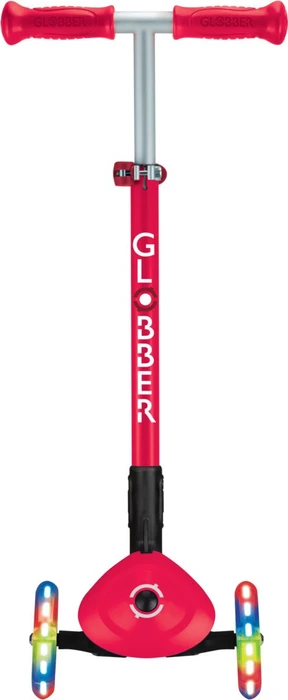 Globber Primo Foldable Lights Kickboard rot