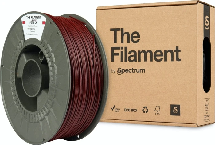 Spectrum PETG CF, rot, Spule, 1.75mm, 1.00kg