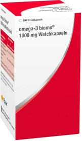 biomo pharma Omega-3 biomo 1000mg Weichkapseln, 100 Stück