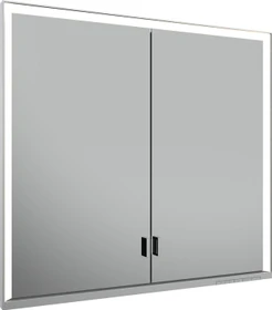 Keuco Royal Lumos Spiegelschrank für Wandeinbau, 2 lange Türen, 80x73.5cm