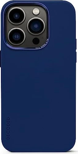Decoded AntiMicrobial Silicone Back Cover für Apple iPhone 14 Pro navy peony