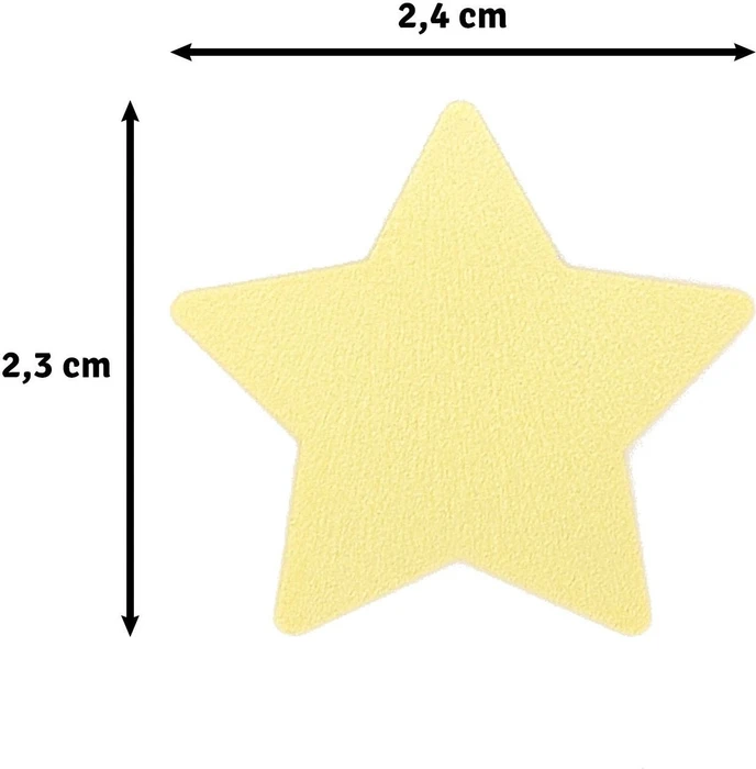 Vaessen Creative Hebel-Motivstanzer Medium, Stern, gold/weiß, 23x24mm