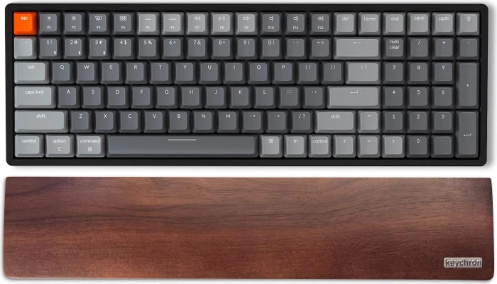 Keychron PR2 Wooden Palm Rest für Keychron K4, Handballenauflage (Tastatur), braun