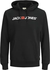 Jack & Jones Logo Hoodie schwarz (Herren)